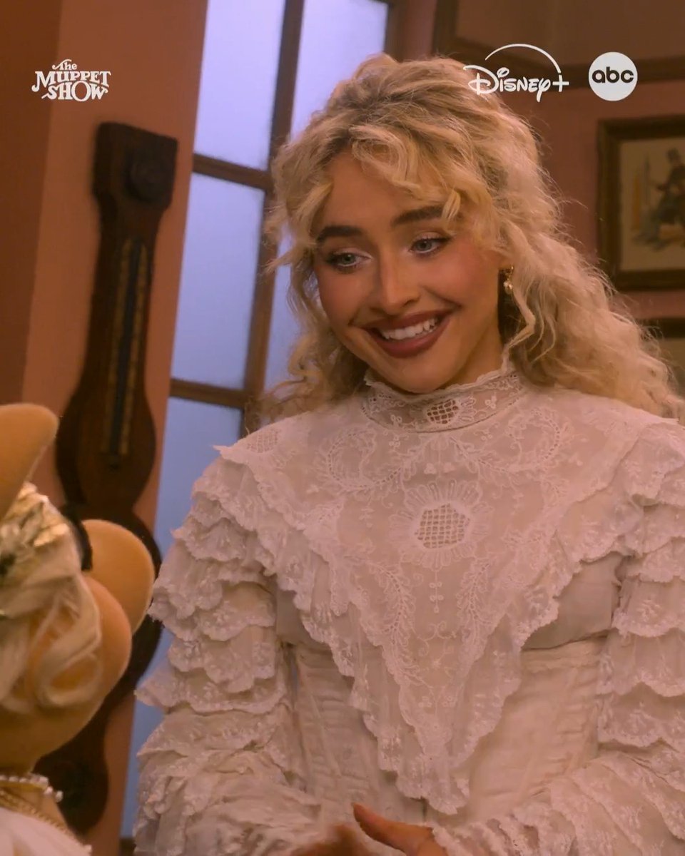 Who hasn't taken fashion inspiration from Miss Piggy? See Sabrina Carpenter in The Muppet Show when it premieres February 4 on Disney+ and ABC.