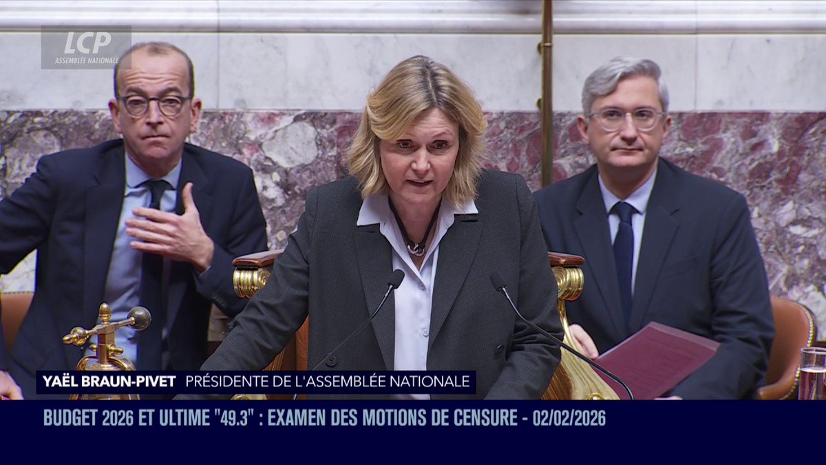 🔴🏛️ [ALERTE INFO] Adoption définitive du budget 2026. ➡️ Les deux motions de censure répondant à l'ultime 49.3 sur le projet de loi de finances ont été rejetées par l'Assemblée nationale. #DirectAN