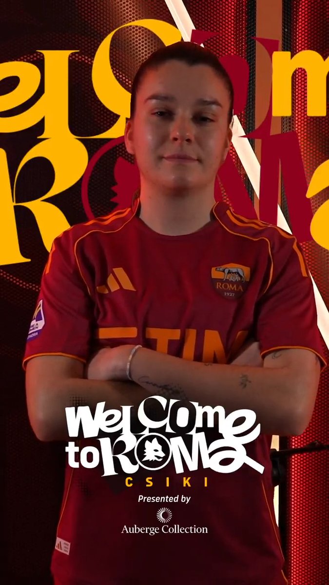 🤝 Benvenuta alla Roma, Anna Csiki! 🇭🇺 #ASRomaFemminile