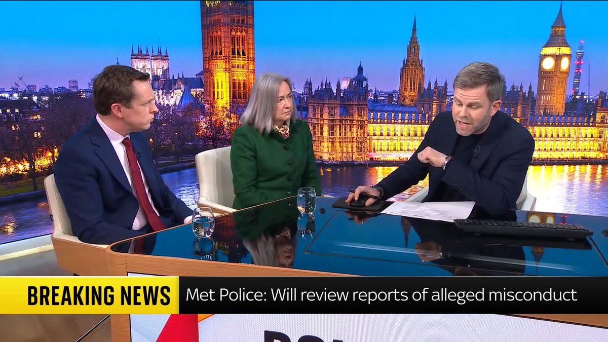 BREAKING: The Metropolitan Police says it's aware of the latest release of files related to Jeffrey Epstein and confirms it's received "a number of reports relating to alleged misconduct in a public office" Latest: 📺 Sky 501, Virgin 602