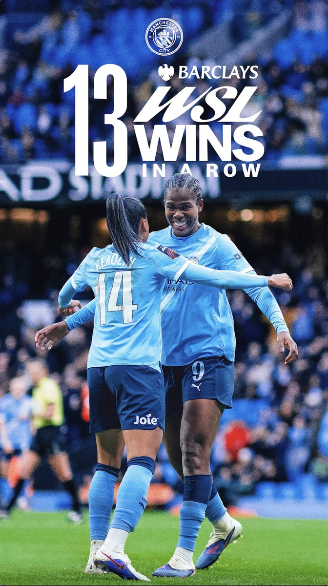 A huge result at the Etihad seals our thirteenth consecutive league win 🌟🙌