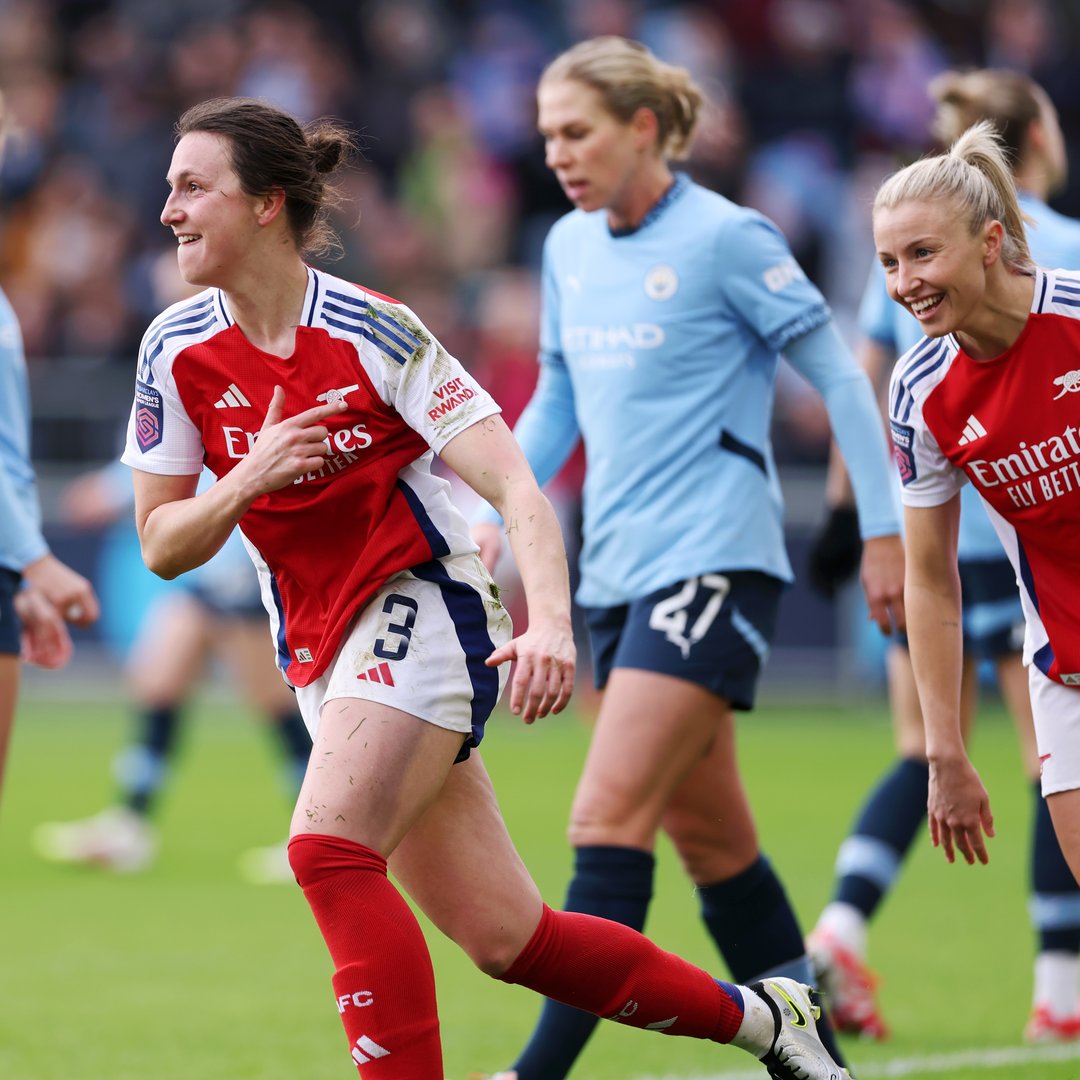 🗓️ On this day in 2025… We secured a dramatic 4-3 victory over Manchester City 🙌 Gooners, it’s time to run it back! Grab your tickets ahead our WSL clash this Sunday 🎟️
