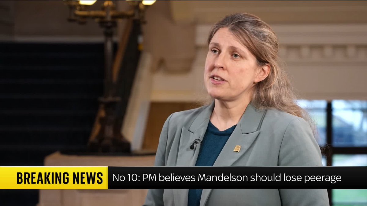 'What else does Peter Mandelson know?' Speaking to @mattbarbet Labour MP Rachael Maskell calls for an independent investigation into Peter Mandelson's peerage after allegations about his relationship with Jeffrey Epstein Follow the latest: