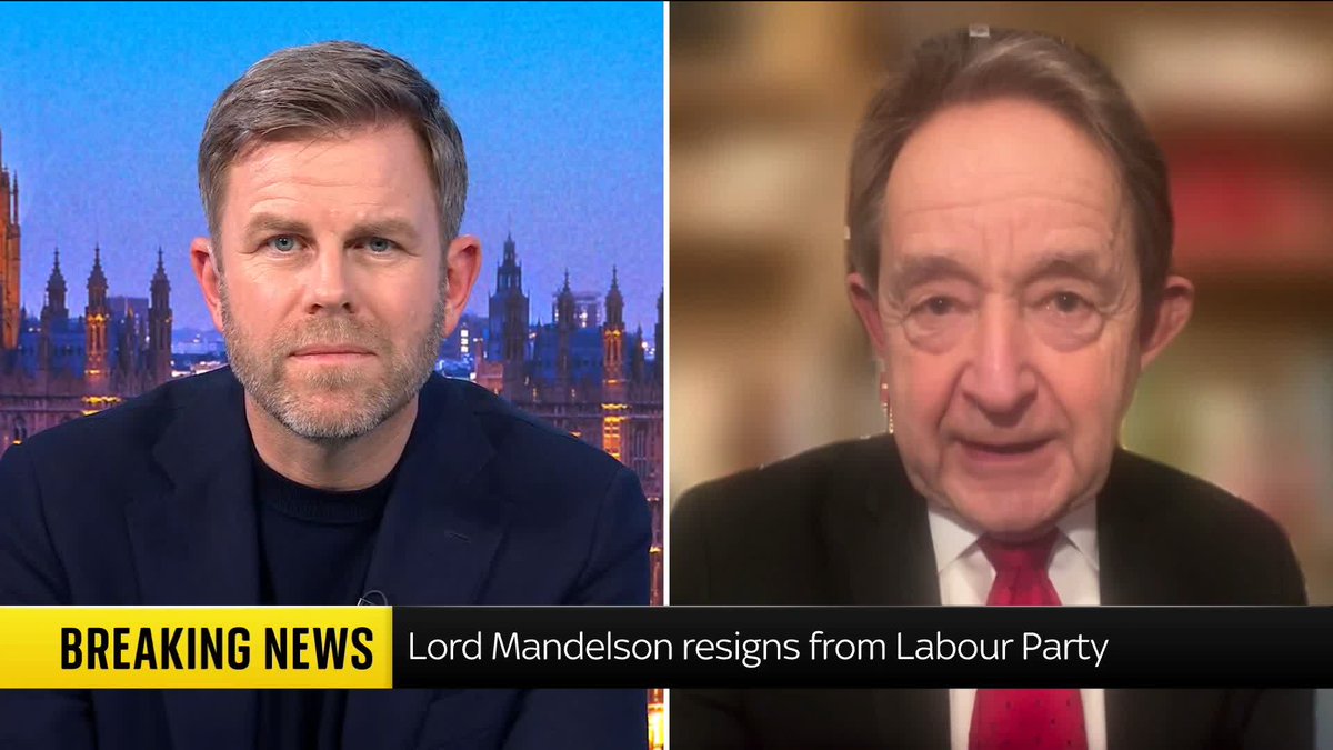 'It is a kind of genius, isn't it? And most geniuses have their dark sides.' Sir Anthony Seldon talks to Matt Barbet about how Lord Mandelson has managed to have so many comebacks, despite numerous scandals. #PoliticsHub 📺 Sky 501, Virgin 602 and YouTube