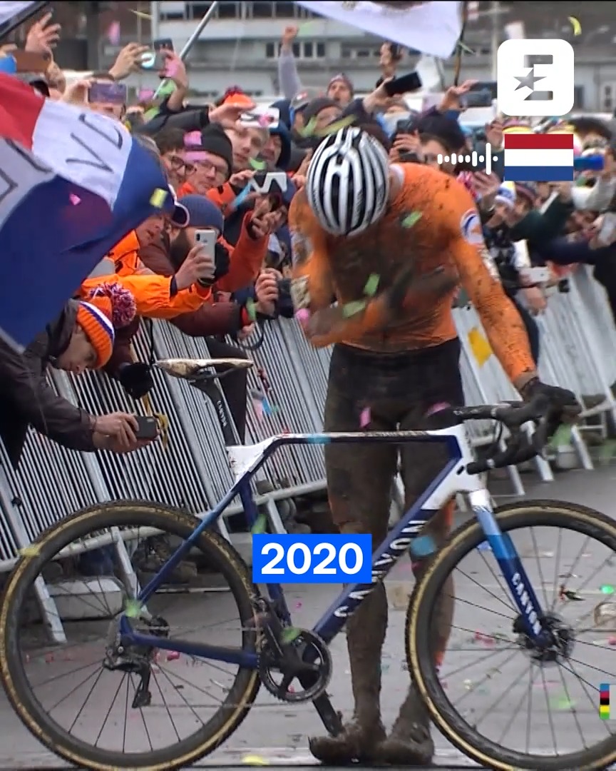 🚵🌈 | Geniet nog één keer van alle acht wereldtitels van Mathieu van der Poel! 🐐🙌 #cyclocross Veldrijden 👀 HBO Max
