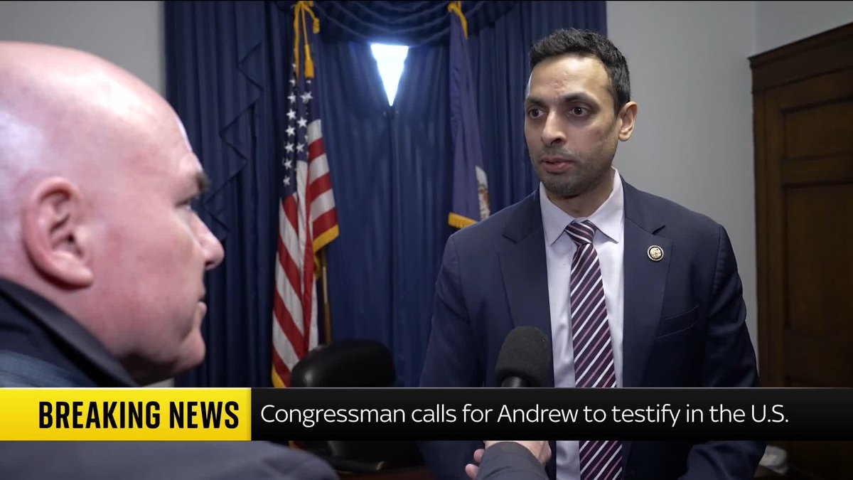 'We will find the information regardless of whether he comes to us and testifies' Congressman Suhas Subramanyam tells James Matthews that Andrew Mountbatten Windsor should testify about Jeffrey Epstein in the US. Andrew Mountbatten-Windsor denies the allegations against him.