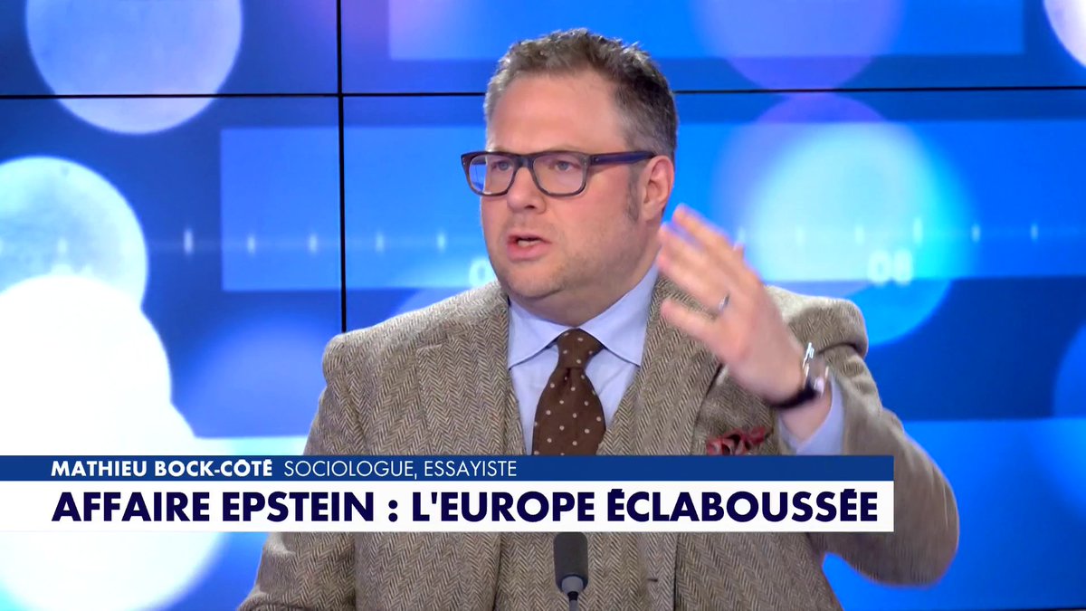 «Affaire Epstein : l'Europe éclaboussée» : l'édito de Mathieu Bock-Côté dans #Facealinfo