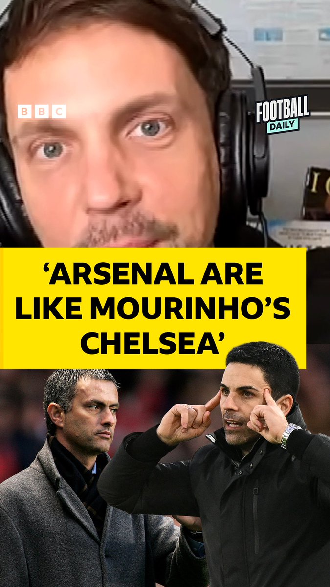 🤝 'Arsenal are like Mourinho's Chelsea' 🗣️ Rory Smith says Arteta's Gunners are just bigger, stronger, quicker, better, smarter than their opponents. Do you agree? #BBCFootball #Arsenal