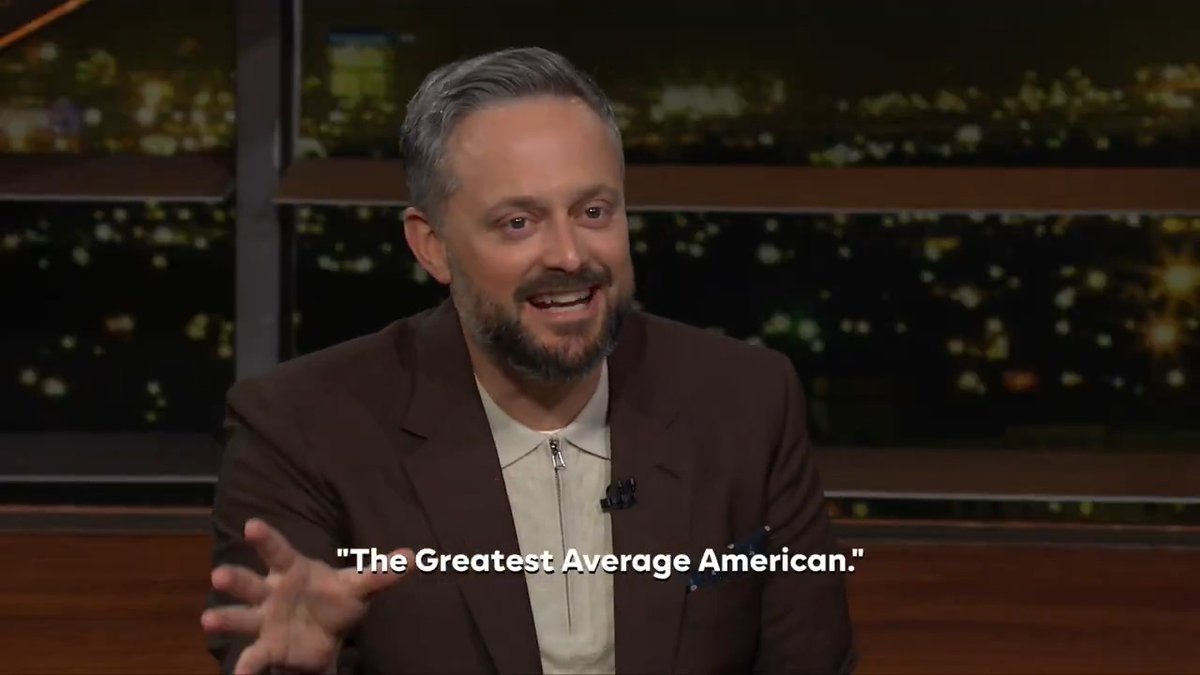 Don't miss Bill Maher's interview with the great(est) Nate Bargatze on Real Time, now streaming HBO Max! 👉 The Greatest Average American premieres Feb. 25 on ABC News and Hulu.