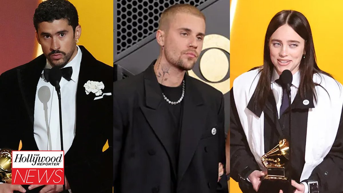 Bad Bunny, Billie Eilish and Justin Bieber were among the musicians who made anti-ICE statements at the #Grammys either on stage...or on the red carpet #THRNews