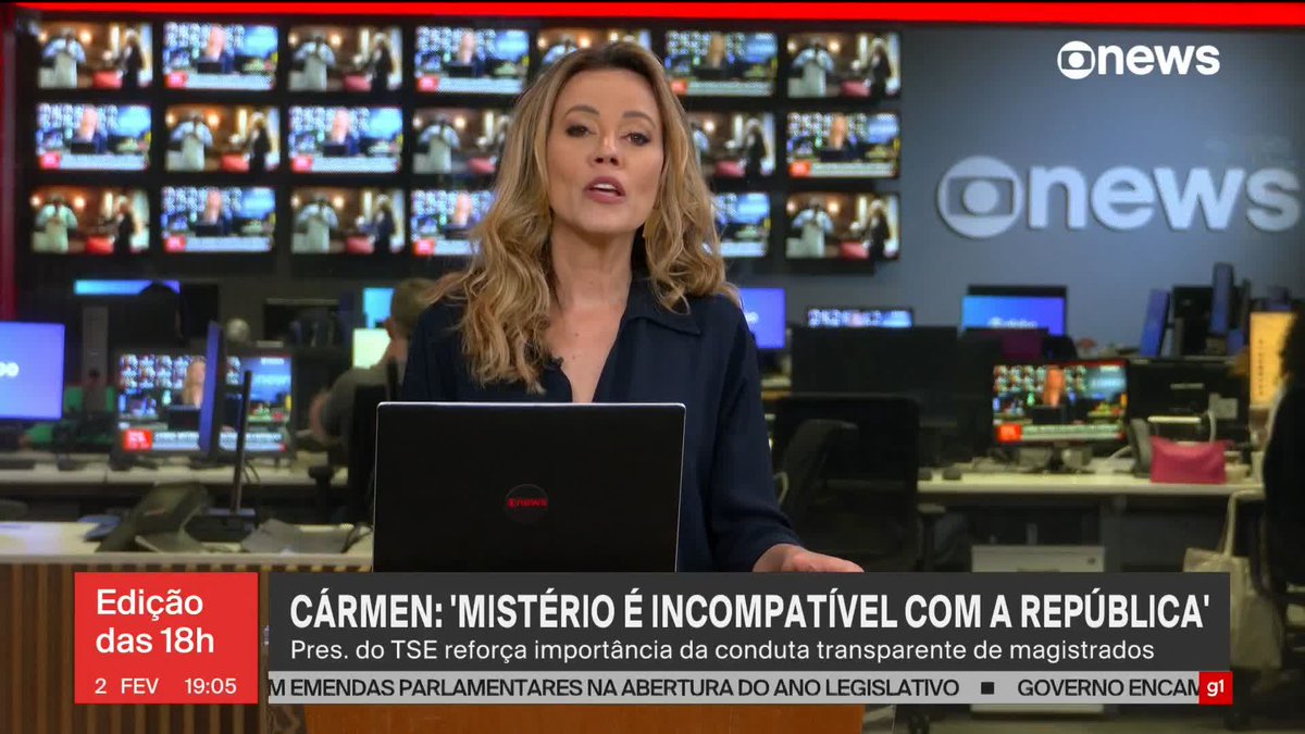 Presidente do TSE, Cármen Lúcia reforça importância da conduta transparente de magistrados: "O mistério é incompatível com a República". ➡ Assista à #GloboNews ao vivo: #Edição18