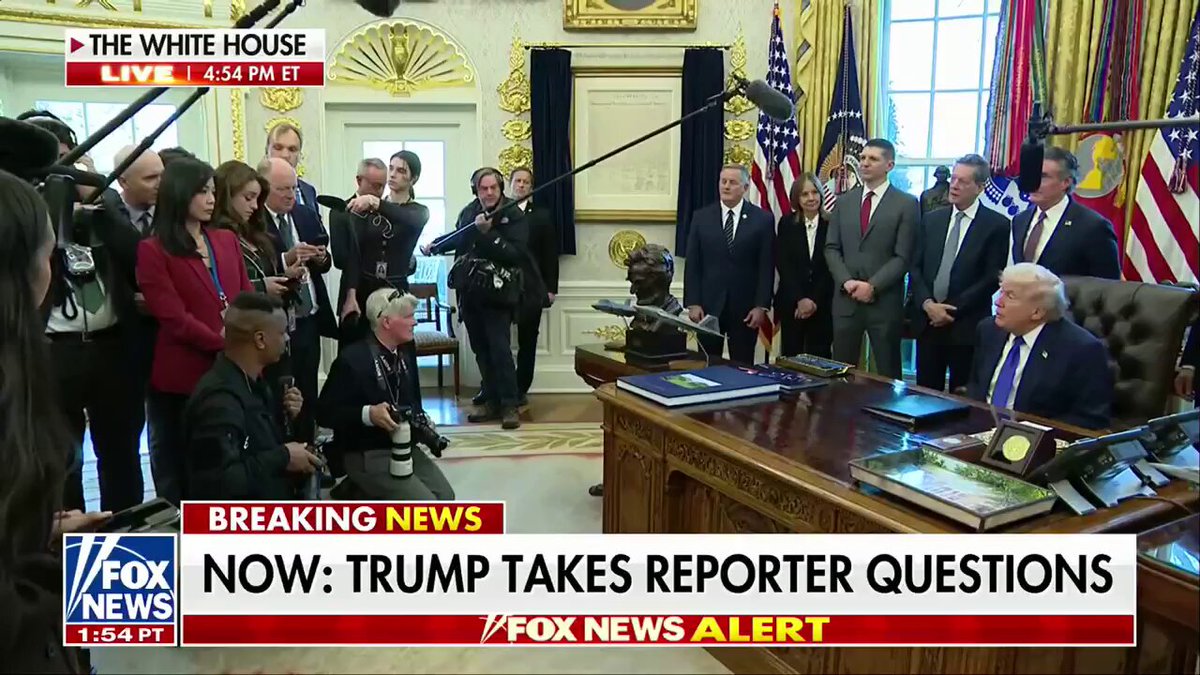 PRESIDENT TRUMP on path to ending partial government shutdown: "I spoke with Speaker Johnson, I spoke with Leader Thune and I think they're pretty close to a resolution." "I will say that I spoke with Senator Schumer numerous times, and I don't think they want to see a shutdown either."