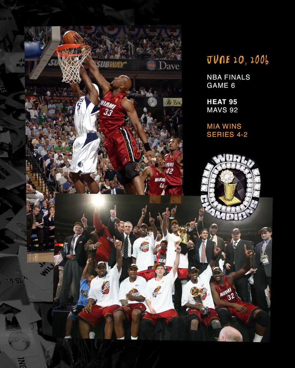 "I ain't going out like this!" ...and the rest was history from there. Down 2-0 in the 2006 NBA Finals, finished as NBA Champions.