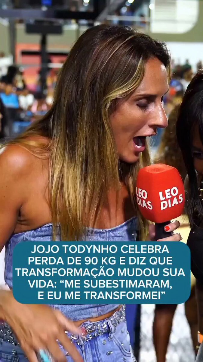 MUITO BEM, JOJO!! No segundo dia de ensaios na Marquês de Sapucaí, no Rio de Janeiro, Jojo Todynho conversou com a repórter Monique Arruda, do portal LeoDias, e falou toda orgulhosa de sua transformação pessoal. 👏👏