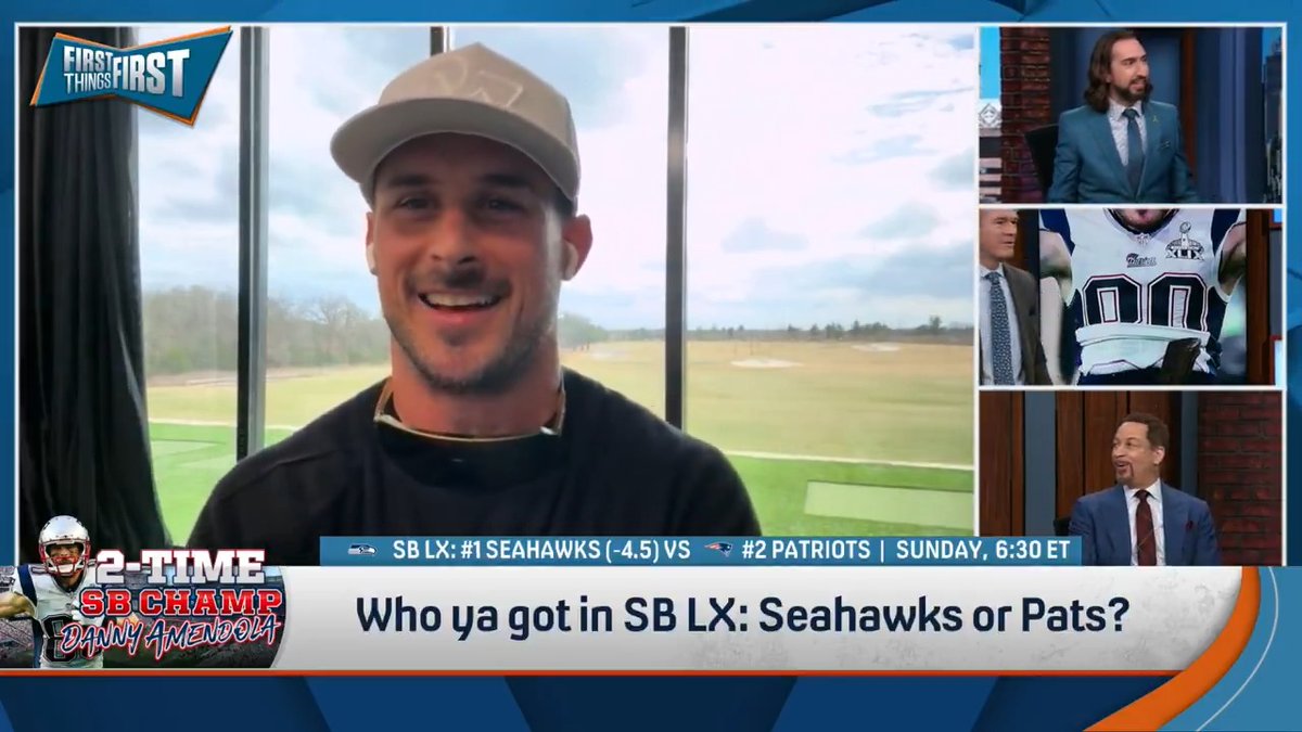 “I think the Pats are gonna win by 8 points.” Wildes is hype after Danny Amendola’s SB LX prediction 😅