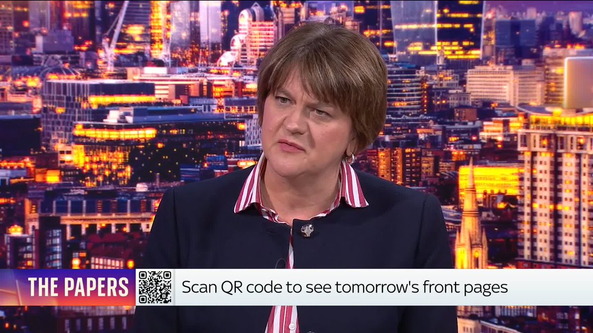 🟣 "It's not really about you, Peter Mandelson." Speaking to @AnnaBotting on The Wrap, Arlene Foster DBE PC #ProudofNI. reacts to an interview with The Times in which Lord Mandelson said he 'feels better' after leaving the Labour Party. Live ➡️ 📺 Sky 501 and YouTube