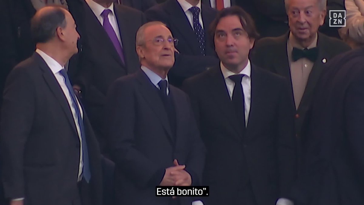 🗣️ “Impresionante el campo que habéis hecho” 🔊 “Ya… Está bonito” La conversación entre Martín Presa y Florentino Pérez cuando el presidente del Rayo vio el Santiago Bernabéu #PokerFC