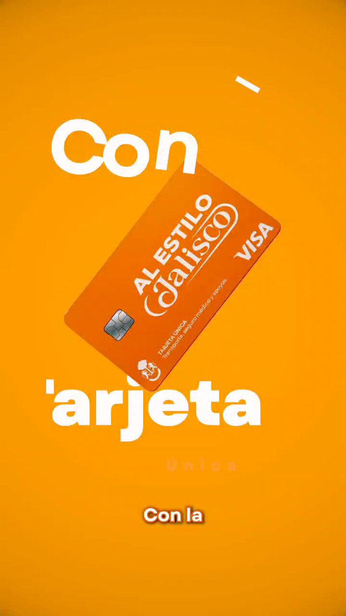 En Jalisco todas y todos avanzamos con la Tarjeta Única, la herramienta para facilitar y mejorar la calidad de vida de las y los jaliscienses. Con ella, las infancias y personas con discapacidad podrán recibir los apoyos que brinda el Gobierno de Jalisco. Al Estilo Jalisco seguiremos trabajando en la construcción de un Estado más justo e incluyente.