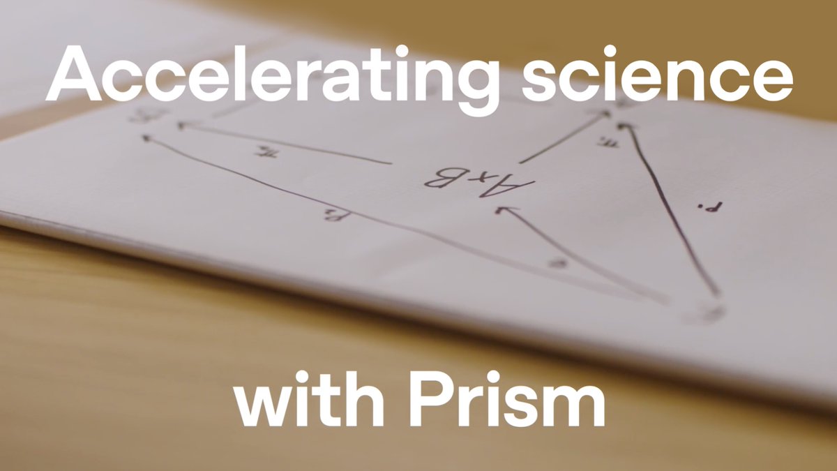 Much of today’s scientific tooling has remained unchanged for decades. Prism changes that. Alex Lupsasca joins Kevin Weil 🇺🇸 and Victor Powell to walk through what it looks like when GPT-5.2 works inside a LaTeX project with full paper context.