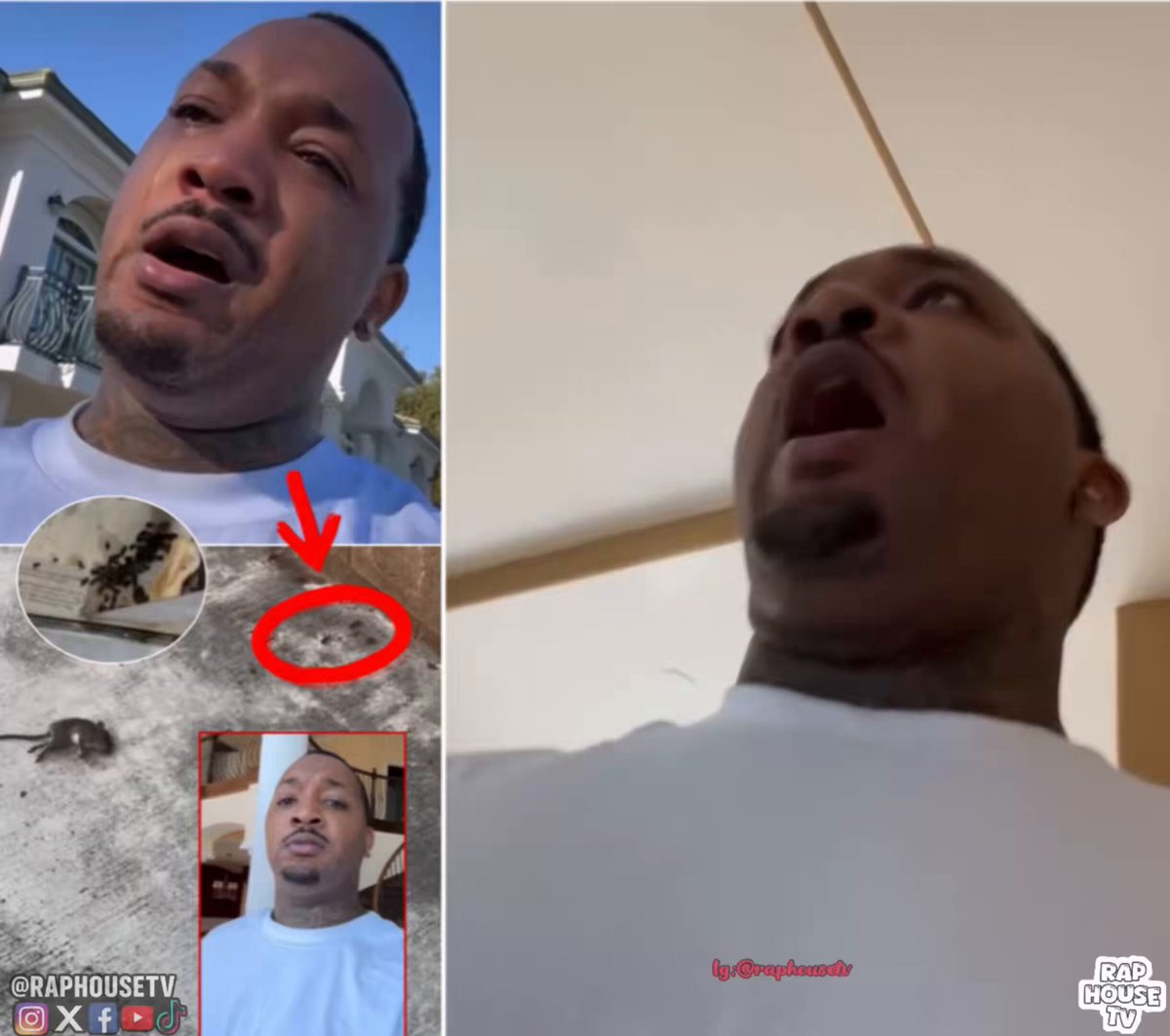 Man breaks down in tears after moving his family into a $13,500-a-month mansion only to find out it’s infested with rats and the landlord refused to give him a refund🏡💸😬 Thoughts on this situation 🤔