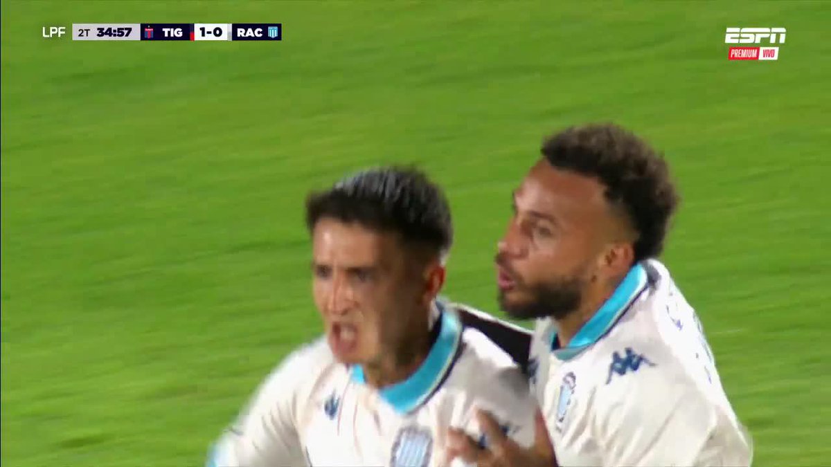 SACÓ EL ZURDAZO DE PRIMERA Y VENCIÓ LA RESISTENCIA DE ZENOBIO: Gabriel Rojas estampó el 1-1 de Racing vs. Tigre en el #TorneoApertura. 📺 ESPN Premium | Suscribite al Pack Fútbol en