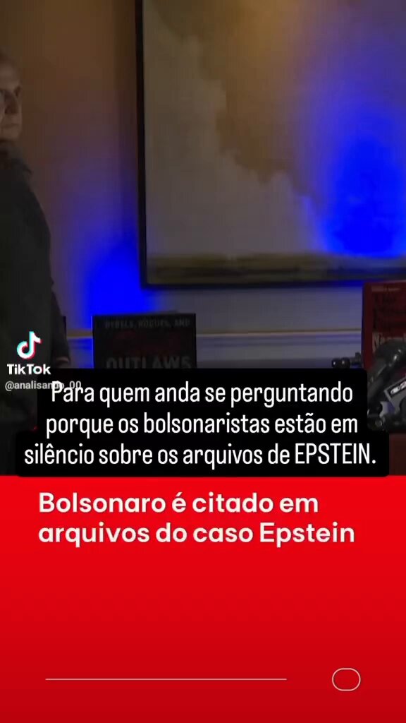 BOLSONARO E O CASO Epstein