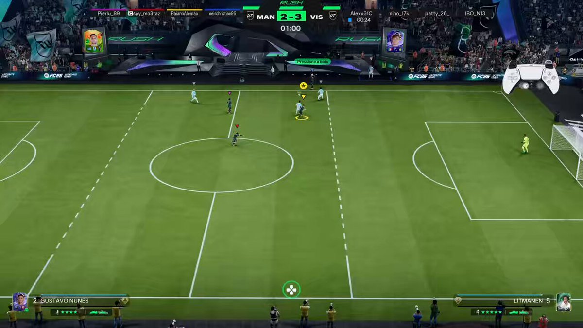 Tem um pessoal que é muito afobado jogando Rush. Calma, moreno.