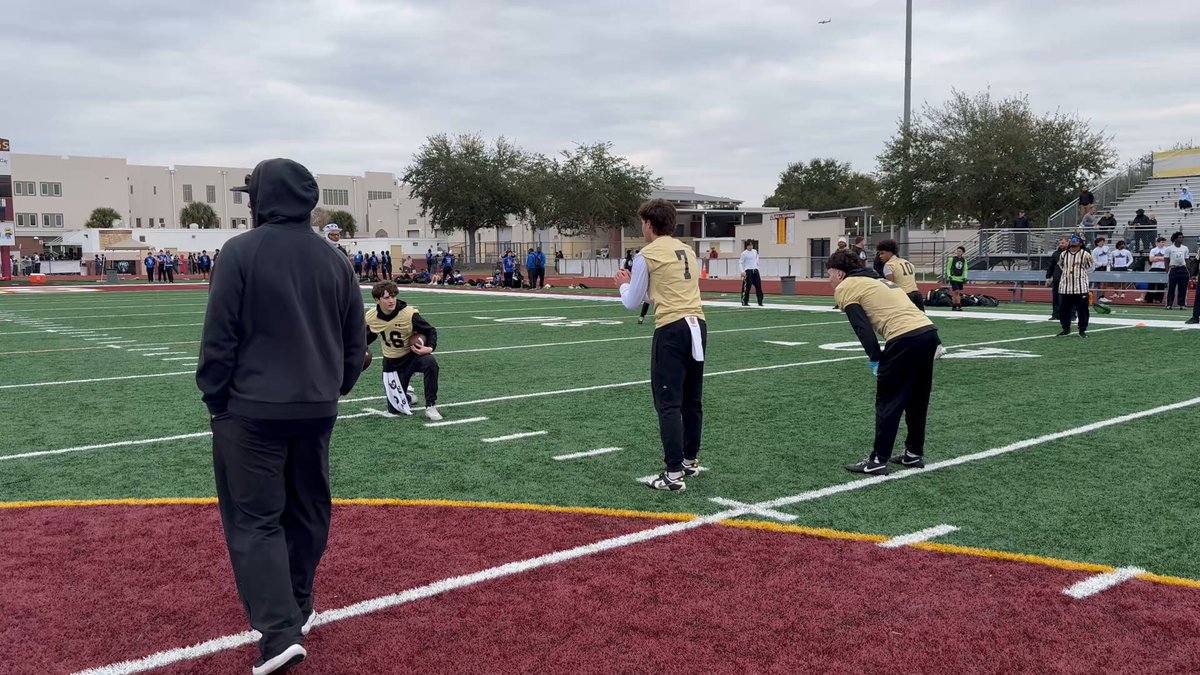 Class of 2028 QB Blake McCullough 2028 QB of BMC Football competed Saturday at FLORIDA HIGH SCHOOL 7v7 ASSOCIATION ‘s Central Florida Kickoff Classic at St. Cloud High School and he looked smooth. Blake is very sound. He can throw accurately on the run or in the pocket. His platform is always consistent as he gets his footwork done early and delivers the ball on time. His poise was impressive all day as he was surgical spreading the ball to a number of receivers. Blake has offers from Toledo Football and Florida Atlantic Football . There’s more on the way where those came from. scoutSMART® Andy Villamarzo FloridaHSFootball.com Prep Redzone Florida Dan LaForest 🏈 New Blustein Recruiting Drew Johnson #UpGradeYourOFFSEASON