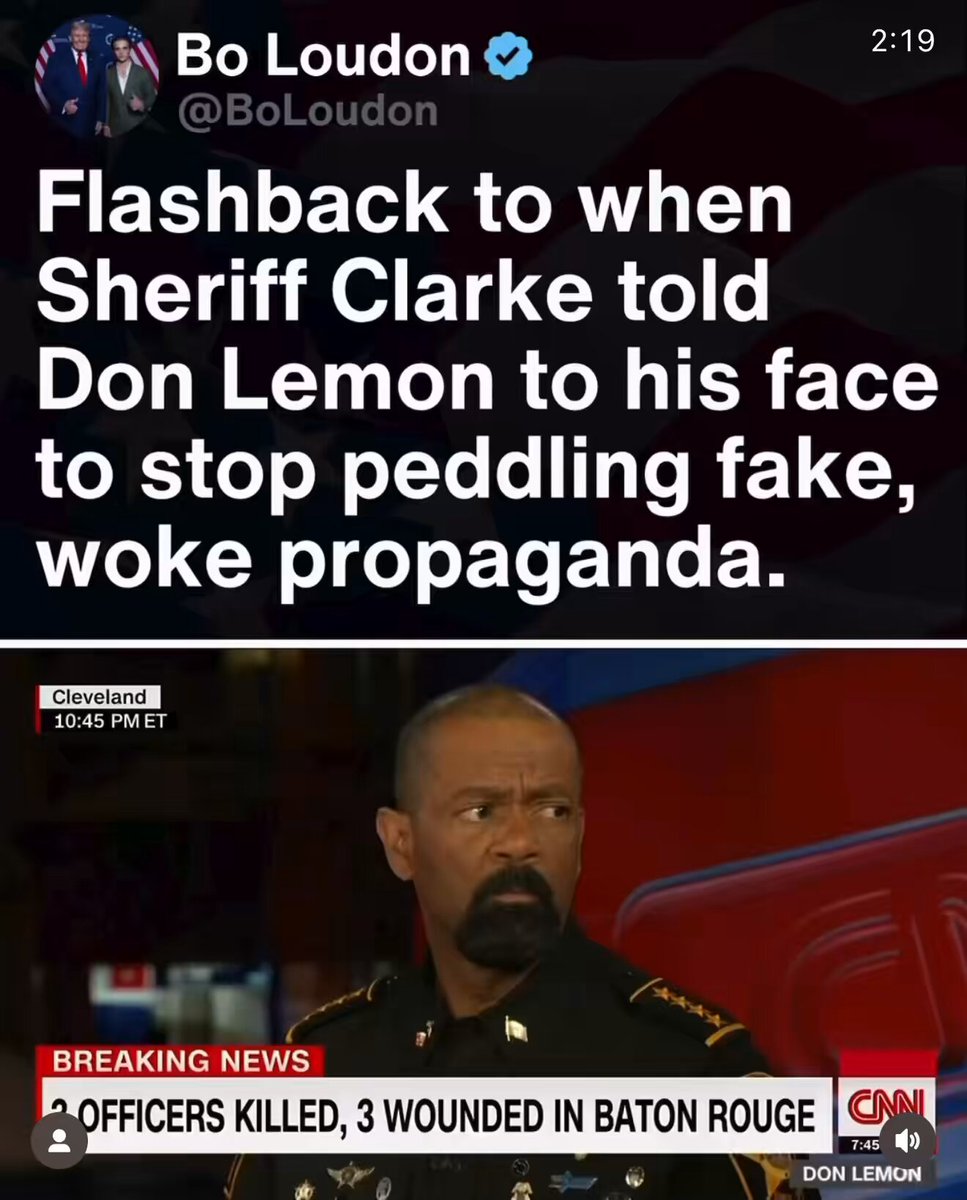 You have to love Sheriff Clark Standing up to Don Lemon and his BS support of Peddling Fake Woke Propaganda! Do Lemon like most Mainstream Media are not Journalists. They are Activists!
