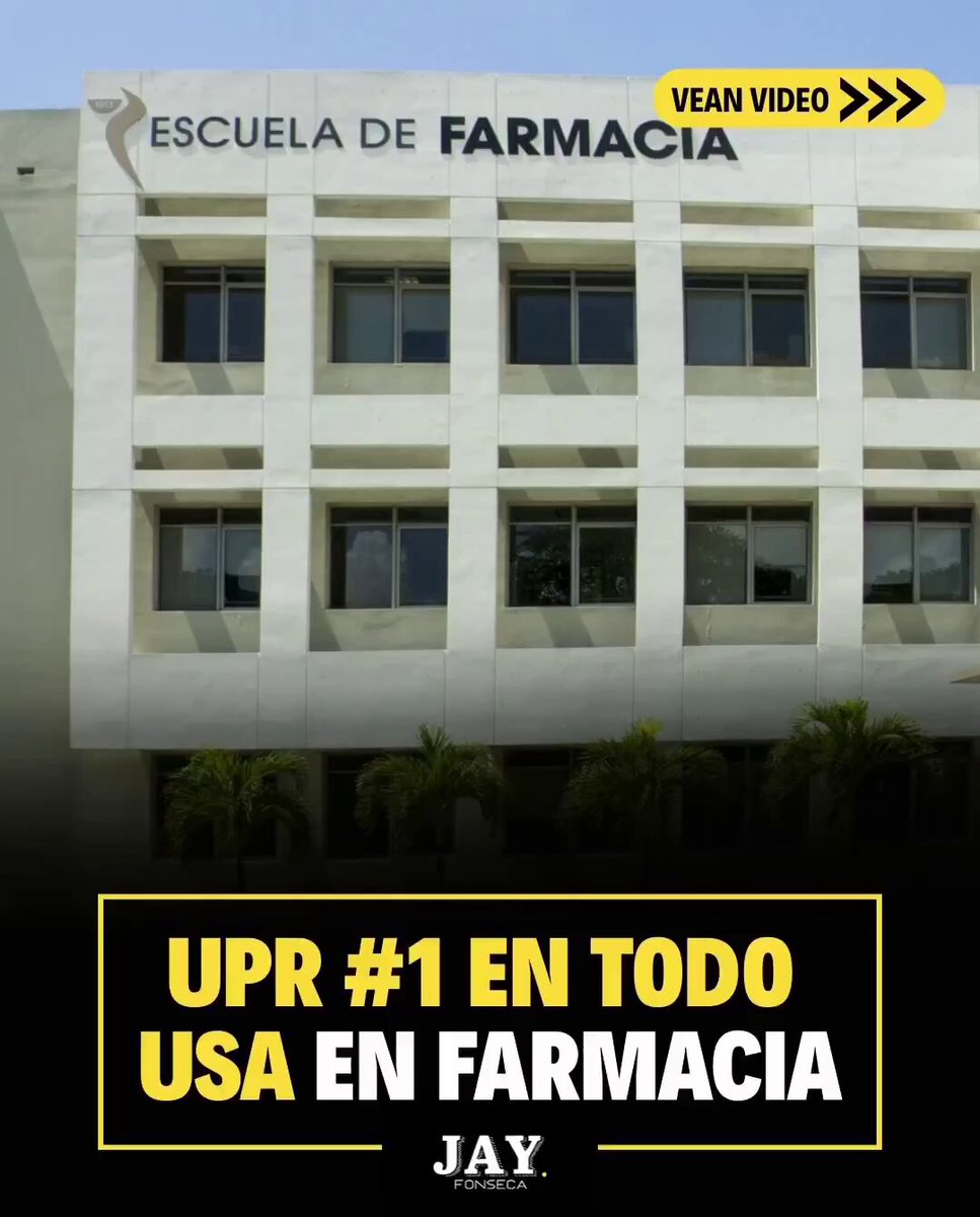 🧪 La Escuela de Farmacia del Recinto de Ciencias Médicas de la UPR es la #1 en Estados Unidos en el pase de la reválida, con un 87% de aprobación en el primer intento. 🎓 La facultad tiene un currículo basado en competencias, integrando soft skills y educación general. 🇵🇷 En medio de la crisis en la UPR, la facultad demuestra que en Puerto Rico sí se pueden hacer las cosas bien. 🌟Además de brillar en música y deportes, también brillamos en la ciencia. #Farmacia #RecintoCienciasMedicas #UPR #revalida