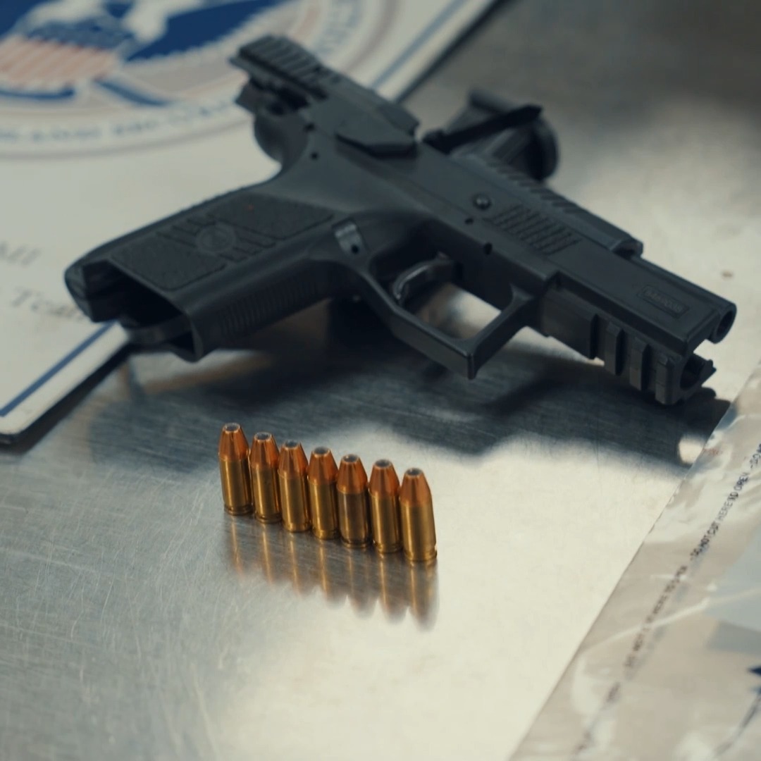 Officers find a handgun and marijuana at the border... Can the man's explanation spare him from penalties? Tune in to #Contraband: Seized at the Border NOW on Discovery.