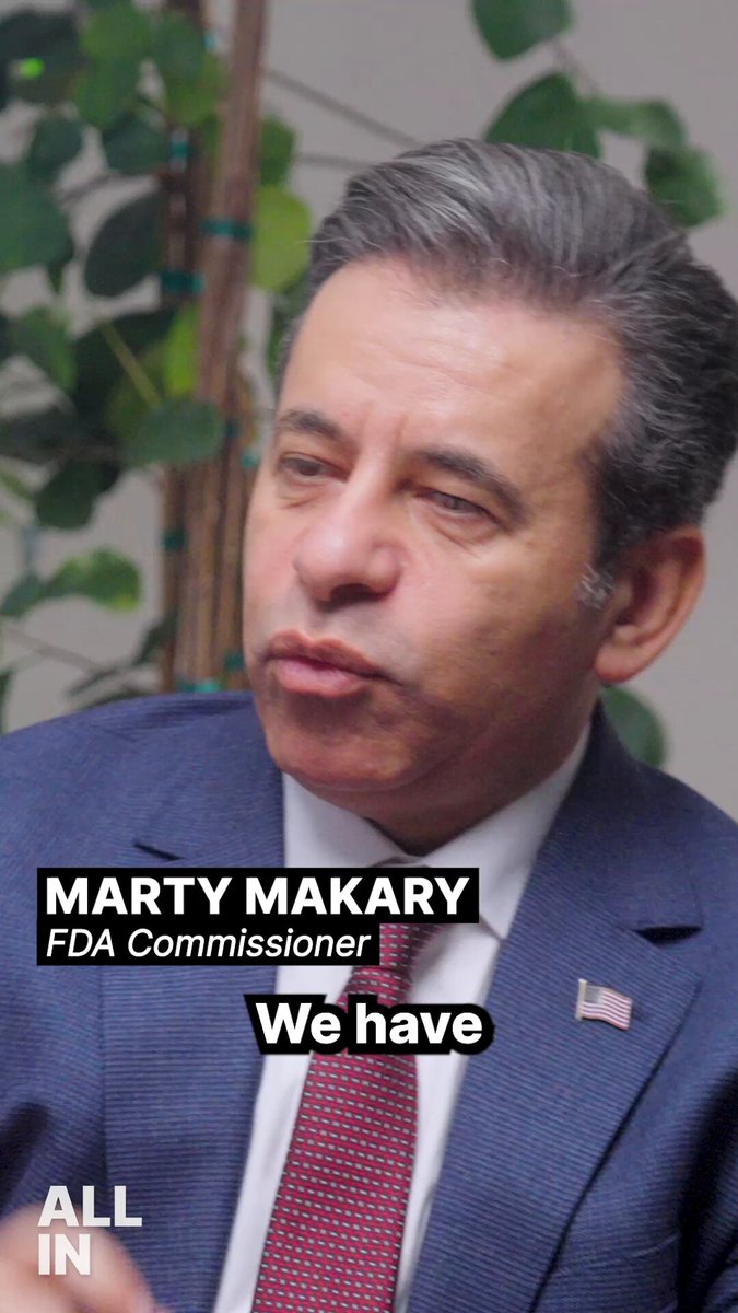 FDA Commissioner Marty Makary: The American food system has failed our kids “ Look at the fact that 40% of American kids have a chronic disease.” “Between the lines in the medical textbooks and medical school was kind of a blaming of children for not having the discipline, and it's not a willpower problem.” “This is highly addictive, chemicalized foods that are ultra processed, that are put in front of kids and they want more. And you put these vibrant colors in them from the petroleum-based eyes.” “And so this is something adults have done to kids.” “I think that we have failed. We've given people the wrong information, that calories in equals calories out. This demonization of fat and all that stuff we talked about.” “GLP-1s are mimicking a natural hormone in the body, and so when you get a supplementation of that, it's doing the job of increasing satiety, slowing down GI motility, and it has a profound impact on a number of conditions because you are also reducing insulin resistance and general body inflammation.” “And so, that's why we're seeing so many other benefits.” “Plus, you feel better. When you feel better, you're gonna have benefits we haven't even appreciated yet, because there's an incredible value to positive thinking.” Marty Makary MD, MPH Dr. Marty Makary