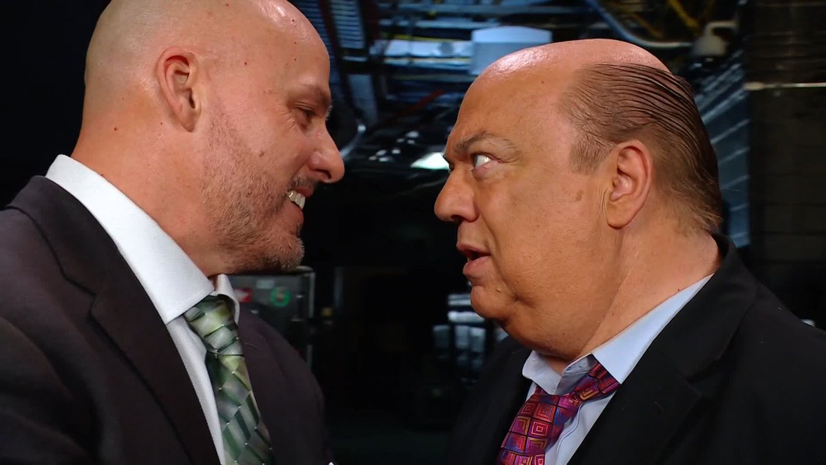Things continue to escalate between Adam Pearce and Paul Heyman 😳