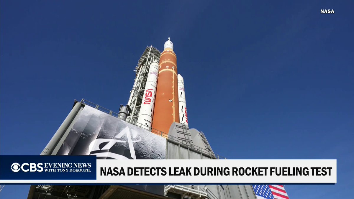 A hydrogen leak at the base of NASA's Artemis II moon rocket threw a wrench into a carefully planned countdown "wet dress" rehearsal, interrupting a test intended to help clear the way toward a possible weekend launch for four astronauts on a flight around the moon.