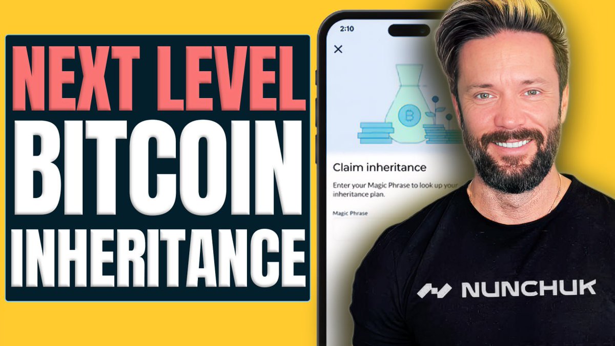 BITCOIN INHERITANCE TUTORIAL with nunchuk_io Choose from automated setups: -Automated on-chain triggers (miniscript) OR -Flexible off-chain triggers (Nunchuk assisted) Bookmark here on X or hit the YouTube link in the quoted tweet!