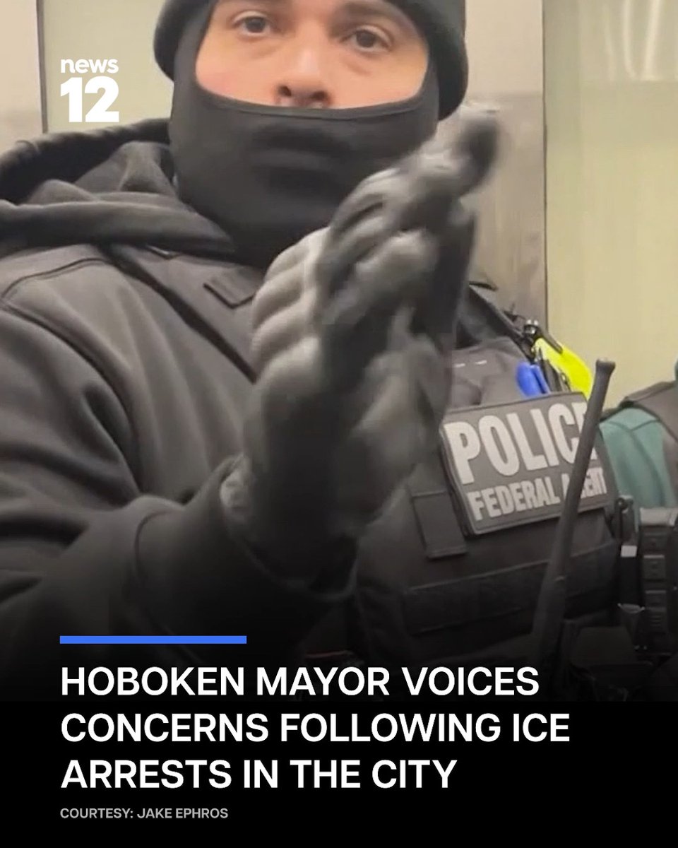 ICE ACTIVITY: For the first time, Hoboken has been targeted by agents with Immigration and Customs Enforcement. Four people were arrested on Sunday afternoon. #News12 #NewJersey #Hoboken #ICE #ICEArrests #Immigration #DelaneyHall #LocalNews #News