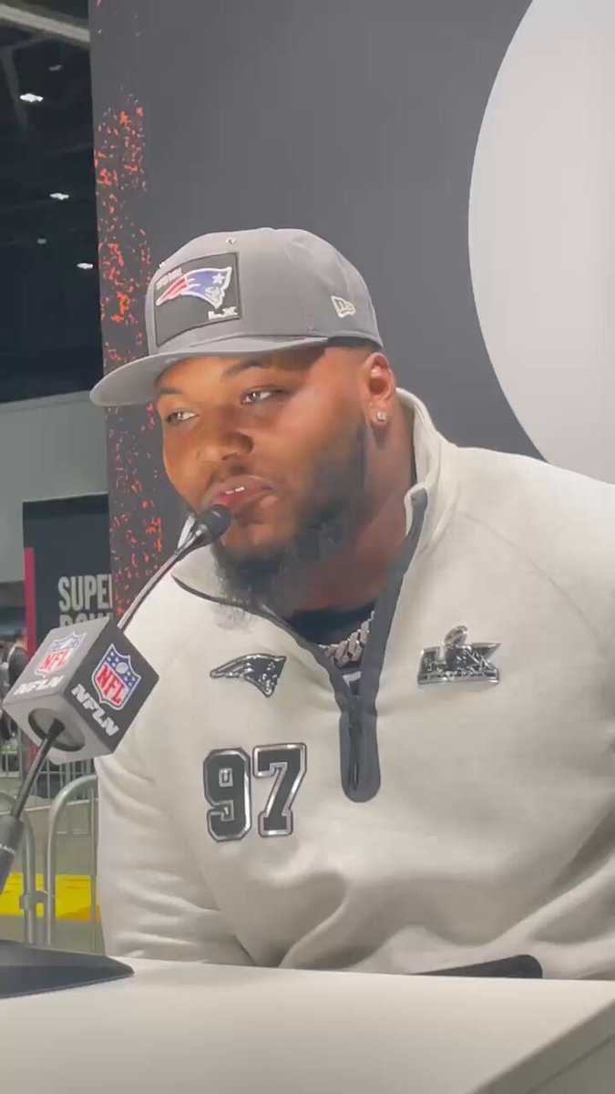 .Meghan Ottolini asked Milton Williams when the national media will start respecting New England’s defense: “If we win. If we win, they ain’t gonna have no choice. But they’ll probably still find an excuse, or make up something - somebody played bad, or, I don’t know…” #NEPats #SuperBowlLX