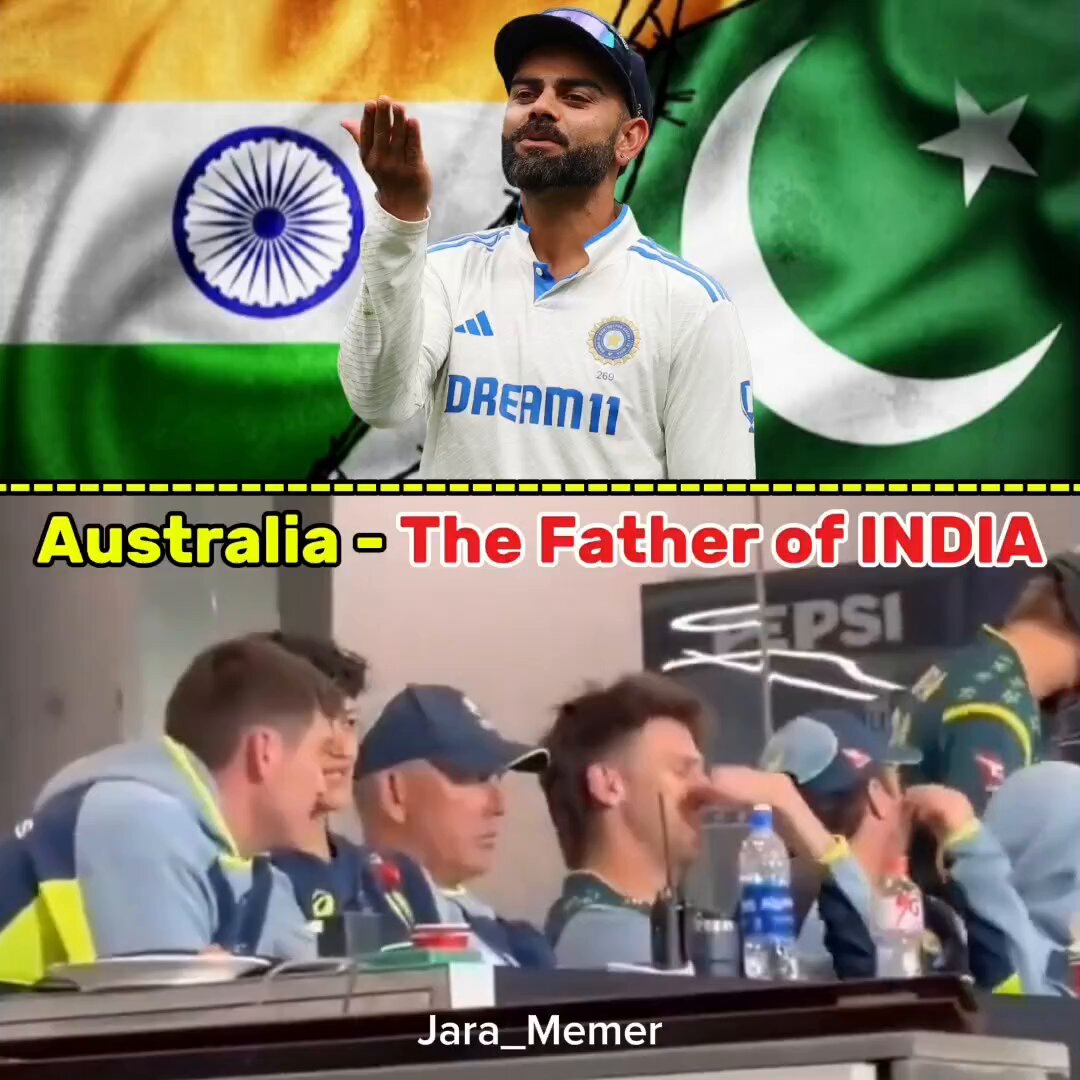 Pakistan 🇵🇰 chanted Australia cricket team as father of INDIA 🤯 - Whose father changes from Virat Kohli to Tilak Verma to Afghanistan to Sri Lanka.(Cricket) - Whose father changes from USA to Saudi to China.(Geo) Those same people are now trying to tell India their father 🤡