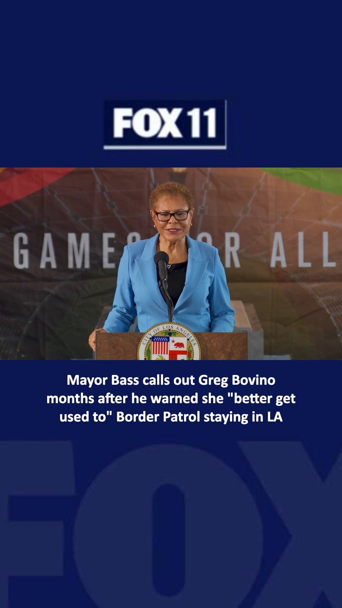 NEW VIDEO ‼️ #LosAngeles / #California Today during her State of the City Address, LA Mayor Karen Bass once again claimed that “Many Young Children were playing in MacArthur Park” when it was raided by CBP. I don’t know any kids playing in that park.