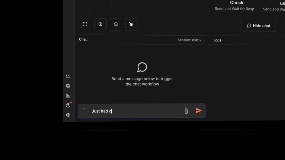 The Chat node now supports human-in-the-loop actions (v2.5) in agentic workflows. Pause executions to send messages, wait for a user’s response, and incorporate configurable buttons. Fine these new operations available in the Chat node as part of a workflow step or connected to an AI Agent node as a tool. 👉 Send Message 👉 Send and Wait for Response Learn more