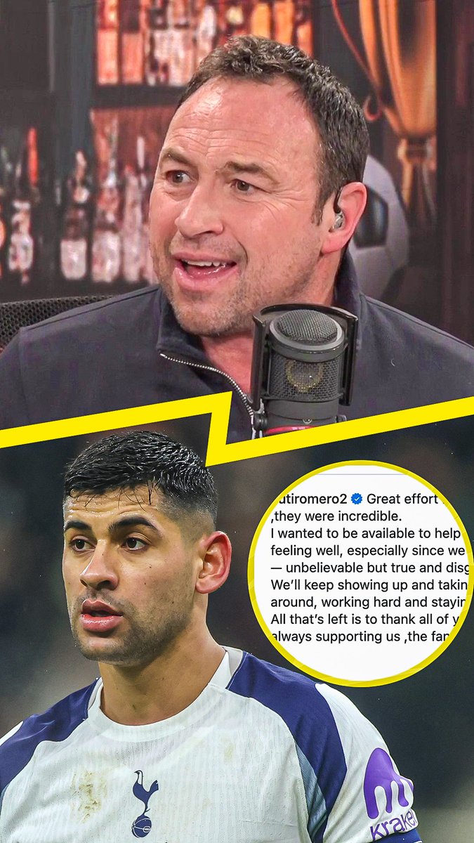 😡 "He's got more front than the white cliffs over Dover!" 🤷‍♂️ "Buy another centre-half then! He's part of the problem!" Jason Cundy is not happy with Cristian Romero slamming with state of the #THFC squad on Instagram! 😤