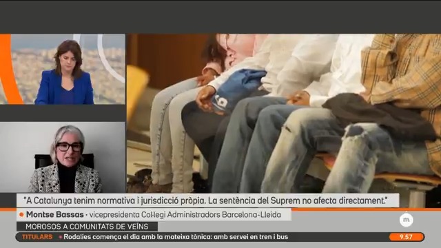 Quan prescriuen els delictes per morositat a les comunitats de veïns a Catalunya? "La qüestió no està resolta, el debat està entre els 3 i els 10 anys." #Matins3Cat