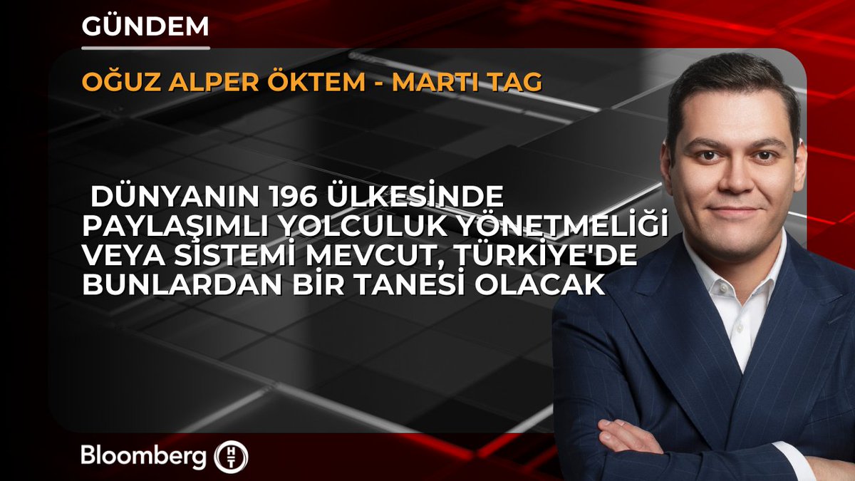 Martı TAG - Oğuz Alper Öktem: 📍 Dünyanın 196 ülkesinde paylaşımlı yolculuk yönetmeliği veya sistemi mevcut, Türkiye'de bunlardan bir tanesi olacak 📍 Türkiye'de inanılmaz bir talep var, vatandaş bunu istediğini bize anlatıyor