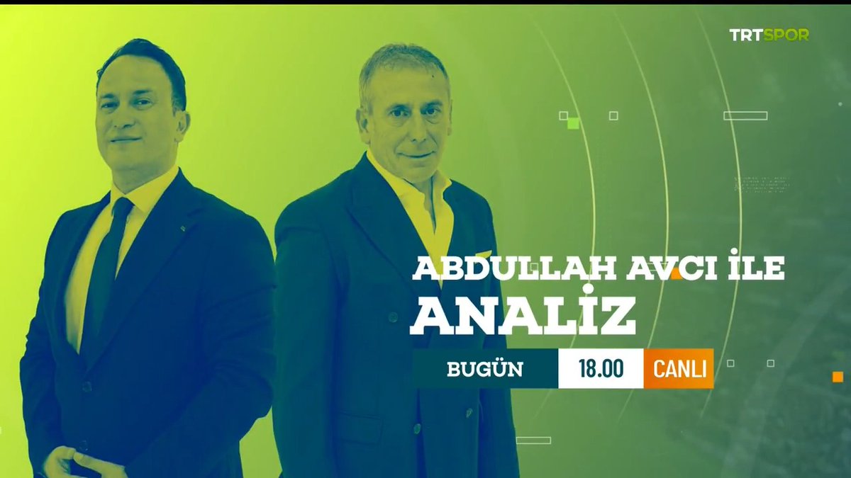 🧐 Türk futbolunun deneyimli teknik direktörlerinden Abdullah Avcı, temsilcilerimizin Avrupa maçlarını TRT Spor'da mercek altına alıyor. 📺 Müjdat Mustafa Muratoğlu'nun sunumuyla 'Abdullah Avcı ile Analiz' bugün 18.00'de TRT Spor'da.