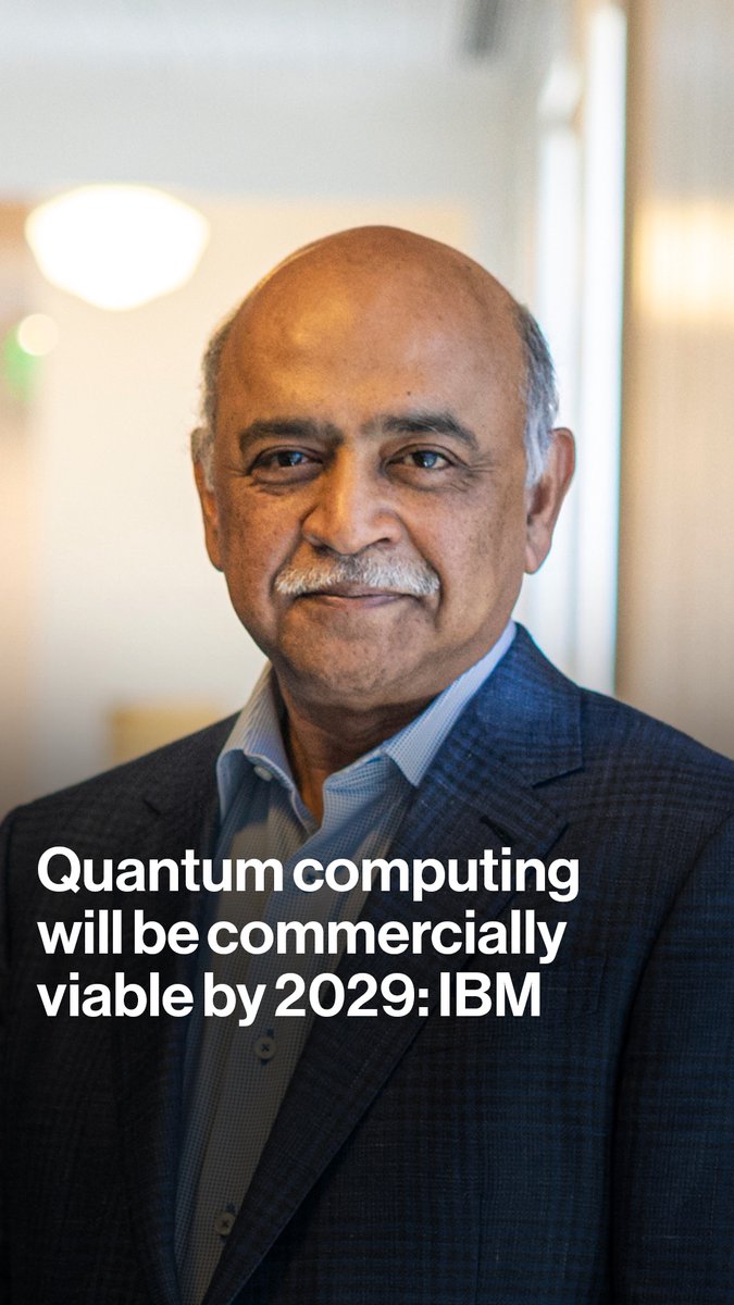 IBM CEO Arvind Krishna tells @joumannatv he expects quantum computers to be commercially viable by 2029