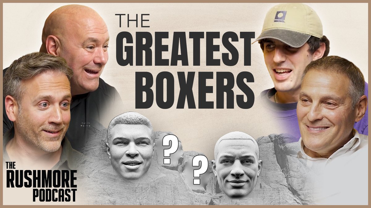 The Rushmore Podcast is BACK for Season 2. danawhite and Max Kellerman hop in the ring with Ari and Ben to crown the Rushmore of Boxing. Names thrown. Jabs left and right. Knockout takes. But only four will be etched in Rushmore history. HOW’D WE DO?