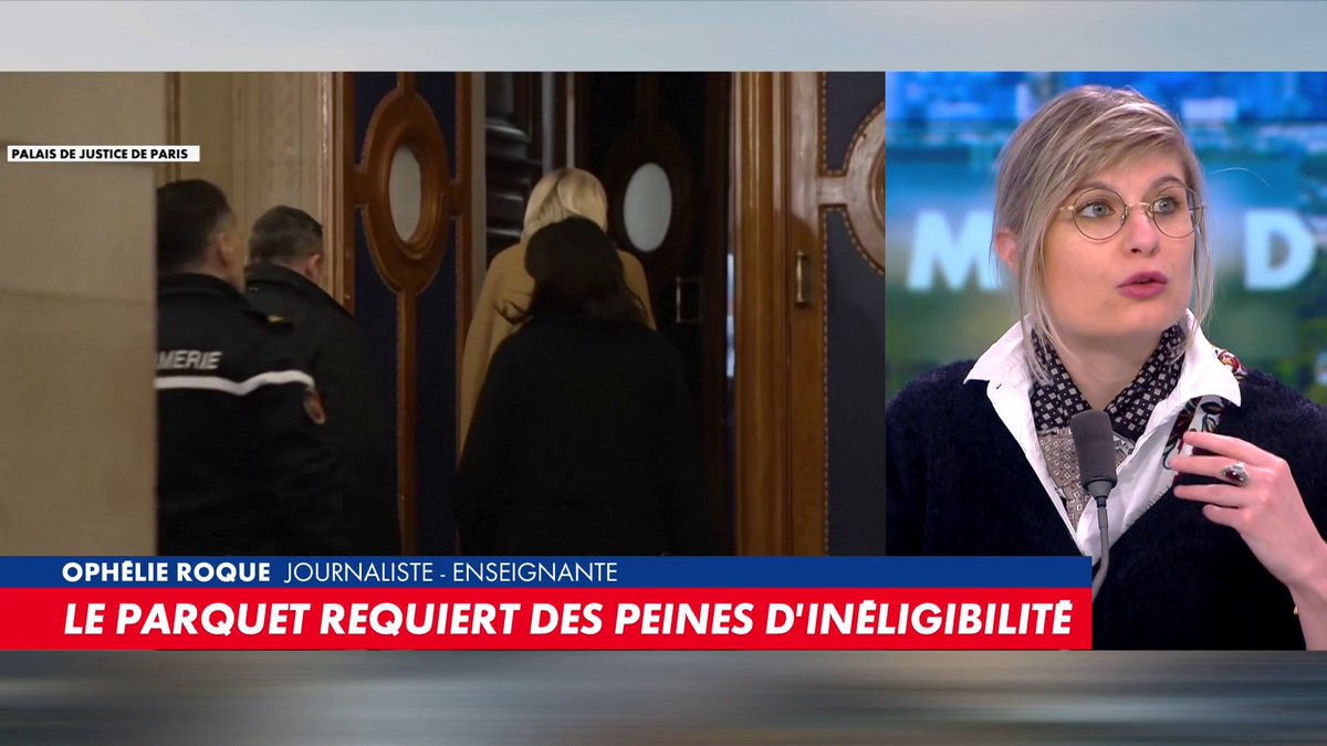 La journaliste Ophélie Roque sur le procès en appel du RN : «On a le sentiment que ce ne sont plus des juges qui parlent mais des politiques» dans #MidiNews