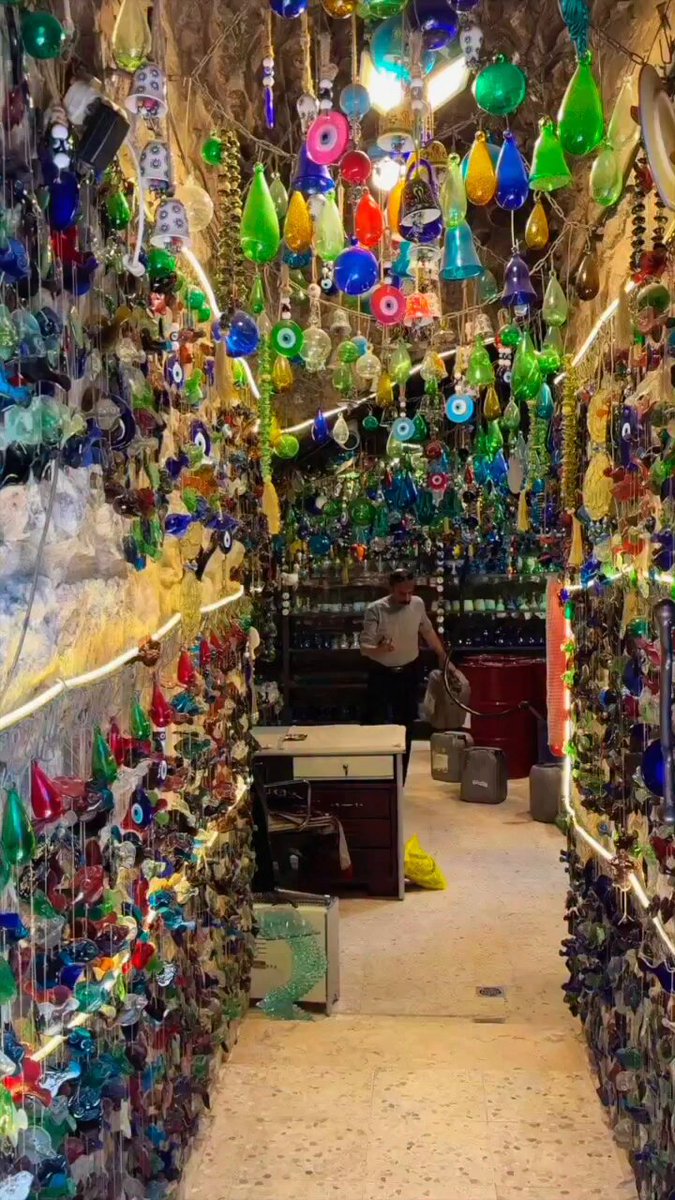 "This area once had 18 glass workshops. Today, this is the only workshop remains in the old city of Hebron, and it is around 400 years old", Yacoub Al-Natsheh, 65, the owner of Ard Kanaan glass workshop in the old city of Hebron says.