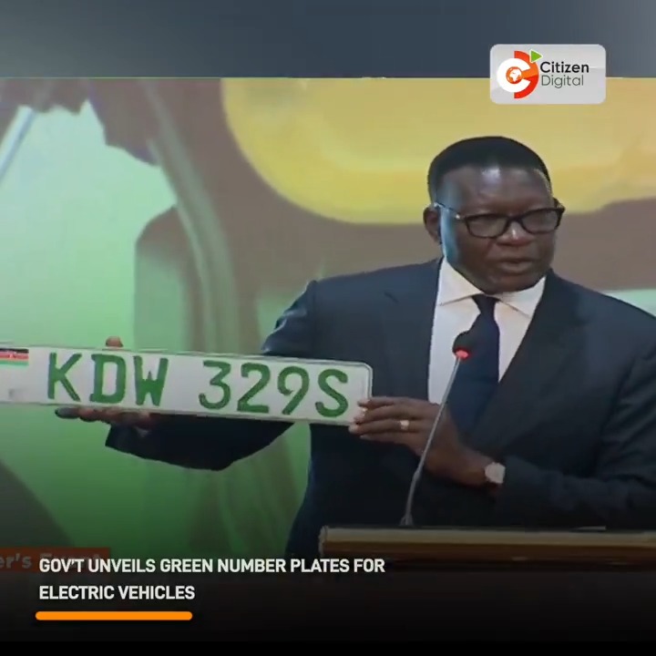Gov’t unveils green number plates for electric vehicles