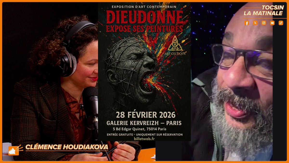 📨#Dieudonné cité dans les mails d'Epstein par Ariane de Rothschild : ⚡️« C’est la baronne de #Rothschild qui nous explique qui est Charlie et qui ne l’est pas. C’est merveilleux ! » 🎭« Je pense que c’est tout le jeu démocratique, le grand théâtre démocratique, qui s’effondre… Moi, j’ai été le bouffon à la cour, on a voulu me tuer socialement. »​ Réécouter l'émission 🔗 🗣️Dieudonné Officiel décrit les révélations #Epstein comme le moment où les coulisses du « théâtre démocratique » apparaissent au grand jour : selon lui, une petite minorité tire les ficelles, tandis que les artistes dissidents servent de boucs émissaires avant que le système ne se retourne contre ses propres marionnettistes.